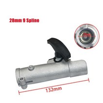 잔디 깎는 기계 브러시 관개 헤지 트리머 커터 액세서리 26mm/28mm 9/7 스플라인 샤프트 커넥터 결합 클램프, 28mm 9 스플라인