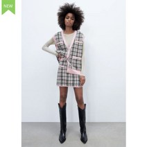 자라 ZARA 스타일 예쁜스커트 4331014 가을 체크 니트치마