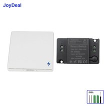 스마트스위치 스위치봇 스마트싱스 433 MHz AC 110V 220V 10A 무선 1/2/3 갱 푸시 버튼 스위치 가족 조명 스마트 홈 벽 단추 셀 램프 제어, [08] 1 White Receiver