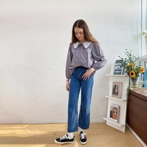파콩_parkhong_로미 체크 카라블라우스
