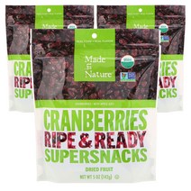 메이드인네이쳐 드라이드 프루트 크랜베리, 142g, 3개
