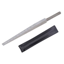 테이퍼 게이지 용접 웨지 갭 필러 스테인레스 스틸 구멍 측정 도구 2 스케일 0.5-11mm, 한개옵션0