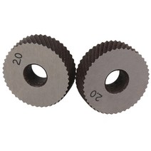 2.0mm 기어 호브 휠 널링 나이프 질감 선반 엠보싱 기계 도구 1 쌍, 한개옵션0