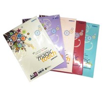 삼원 매직터치 머메이드 칼라용지 A4용지 180g 10매입 엠보색지 칼라수입지 아트지, M34 밤색