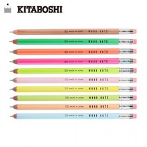 KITABOSHI 감성문구 WOOD NOTE 목재 샤프 0.5mm, 색상_파스텔녹색(W300R-PGN)