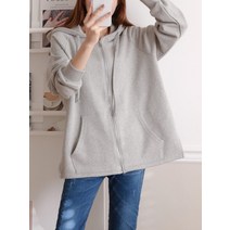 맨투맨후드티 옆트임 오버핏 여성후드티