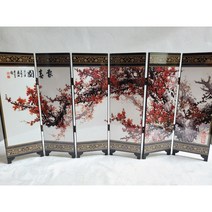 단초마을 홍매화 미니병풍 높이 24cm 무게 582g