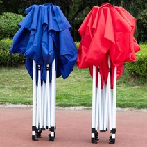 우산꽂이 네발 양산 텐트 노점용 야외 비천막 앵글 썬 크림 광고 대방역 격리 1개 도매, C14-25X25업그레이드 자동 타입3, T02-블루색