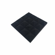 메이크업 프렌드 스튜디오 어쿠스틱 방음 폼 피라미드 흡음 처리 패널 타일 보호 스폰지 60Pcs 250x250x50m, 04 black_01 60pcs, 01 60pcs