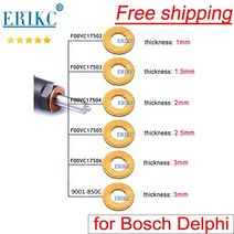f00vc17503 f00vc17506 bosch delphi 분무기용 디젤 인젝터 구리 심 f00vc17505 노즐 구리 와셔 f00vc17504 개스킷, 9001-850C 3mm
