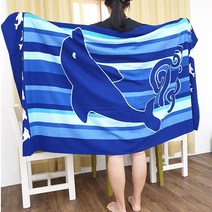 비치타올 특대형 1800x1000 물놀이용품 수영장필수품 비치타월, 점핑돌핀, 1개