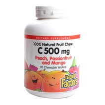 네추럴팩터스 내추럴 프루트 츄 C 500mg 츄어블 웨이퍼, 90개입, 1개, 90정