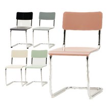 세스카 플라스틱 체어 인더스트리얼 의자 5 color, 블랙