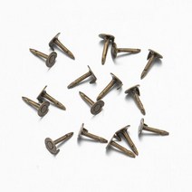 100 개 금속 핀 다시 나비 걸쇠 브로치 스퀴즈 배지 홀더 기본 DIY 보석 재료 만들기 용품 공예 수제, Antique Bronze Pin