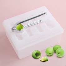 매실씨빼는기계 도구 매실씨제거기 분리기+받침통 세트, (대), 1세트