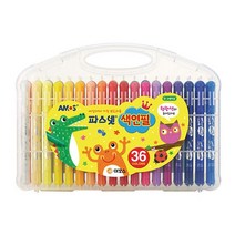 아모스 36색 24000 파스넷 크레파스 학습준비물 58684EA, 본상품선택