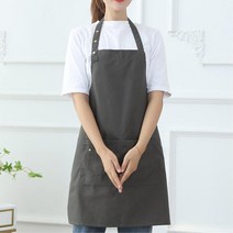 바리스타 어린이집 카페 꽃집 다용도 앞치마, 03_빈티지워싱면앞치마 카키