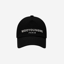 우영미 코듀라 자수 볼캡 블랙 - 22FW Wooyoungmi Cordura Embroidered Ball Cap Black - 22FW