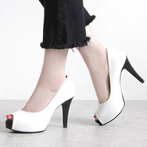 국내생산 10cm 토오픈 하이힐 여성 구두 D288