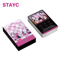 2023 케이팝 아이돌 포토카드 55 개/대 Kpop IVE GI-DLE LE serafim ITZY TWICE Kep1er NMIXX STAYC Fromis9 MAMAMOO MY, [13] STAYC-1