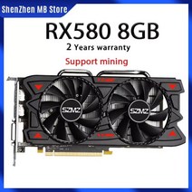 SZMZ-오리지널 Radeon 그래픽 카드 RX 580 470 570 8gb GDDR5 256Bit 비디오 GPU 8GB 마이닝 비 gtx 960