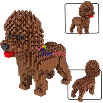 2000 + PCS 16013 마이크 개 빌딩 블록 다이아몬드 마이크로 작은 입자 맞춤법 장난감 애완 동물 강아지 모델 완구 어린이 선물 용품, 6618-8 no box
