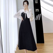 여성 교생 출근룩 원피스 레트로 오피스 66 77