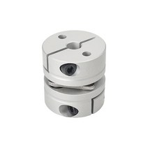 Fielect 6mm ~ 8mm 보어 L26xD26 1 다이어프램 모터 휠 유연한 커플링 조인트 알루미늄 합금 및 스테인리스 스틸 실버, 6mm to 8mm Bore L26xD26