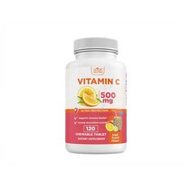 로직 뉴트라 비타민C 500mg 츄어블 후르츠 펀치 맛 120정, 1개, 기본