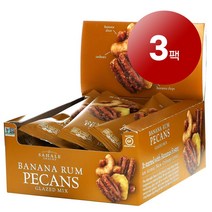 리암마켓 Sahale Snacks 사헬 스낵 글레이즈드 믹스 바나나 럼 피칸 9개입 각 42.5g 1팩, 3팩