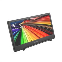 보조모니터 8 인치 휴대용 1600x768 lcd 디스플레이 화면 pc 게임 ps5 xbox 스위치 라즈베리 용 type-c hdmi 호환 가능johnwill