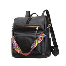 도오빠 블리그 여성 가죽 백팩 배낭 숄더 스트랩 탈부착 투웨이 스퀘어 멀티포켓 사계절 여자 가방