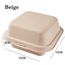 일회용도시락 10/20pcs 일회용 펄프 런치 박스 테이크 아웃 벤토 베이커리 컨테이너 과일 햄버거 케이크 식사 준비 포장 식품 용기, [02] 02, [01] 10 개