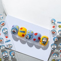 [디비투] 캐릭터 네일스티커 11종 네일 엠보 스티커, 도라에몽