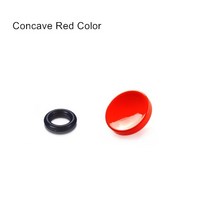 오목한 표면 금속 소프트 카메라 셔터 릴리스 버튼 Leica/Canon/Nikon/Minolta/Fujifilm Fuji XT20 X00F, Concave Red, One Size