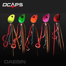 디캡스 캡스 참돔 유동식 타이라바 세트 헤드 루어/플라이훅, 핑크_B타입세트, 40g