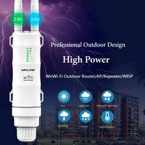 Wavlink 고성능 300 mbps 무선 wifi 반복기 옥외 2.4g 무선 wifi 대패 또는 장거리 증량제 poe 높은 이익 안테나|wireless wifi router|, UK Plug