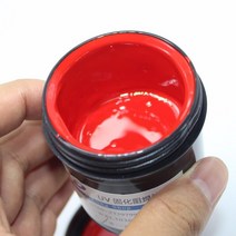 1pc PCB UV 감광성 잉크 녹색 경화 솔더 레지스트 마스크 페이스트 검정 빨강 파랑 흰색, [03] 빨간