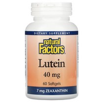 Natural Factors 네츄럴 팩토스 루테인 40 mg 60정