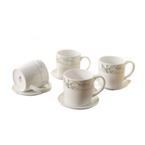 커피잔 세트 4인조 머그컵 4P+ 받침대 4P