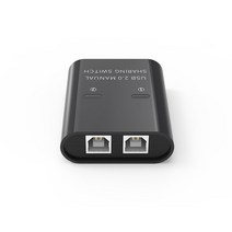스위칭허브 라우터 KVM스위치 USB 2.0 공유 스위치 usb 허브 2 pc 공유 1, 케이블 없이