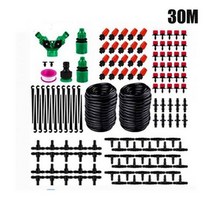 점적호수 관수자재 농업용 호수 10/15/30m DIY 마이크로 드립 관개 시스템 식물 자체 관수 정원 호스 야외 키트, 30m