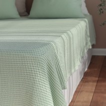 모달와플 홑이불 사계절이불 여름이불 쇼파커버 SS/Q/K -13color, 퀸&킹겸용 홑이불 단품, 민트
