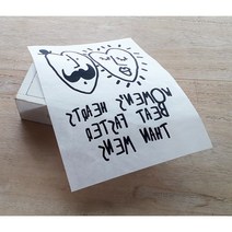 종이열전사지 하트 하트 블랙 14cm*19cm J171