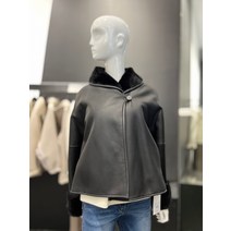 보브 숄 카라 와이드 무스탕 점퍼 7111475201(1458123)