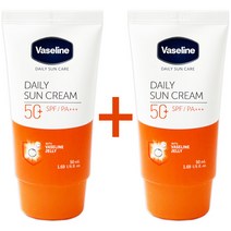 바세린 데일리 선케어 선크림 SPF50+ PA++++ 2개 썬크림, 50ml, 1세트