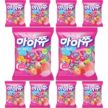 크라운 마이쮸 딸기 복숭아, 284g, 10개