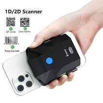 Eyoyo EY-032P 2D 블루투스 바코드 스캐너 휴대용 백 클립 무선 1D QR 리더 모바일 결제 산업, [01] EY-032P 2D Scanner