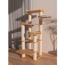 원목 캣폴 고양이 캣타워 우주선 캣츠드림 직조, 펫타이거 150x50x50cm