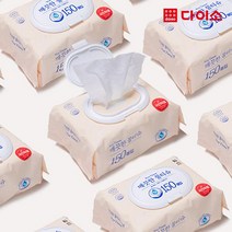[다이소]에끌라 깨끗한 물티슈 150매 (캡형)-1017947, 1팩